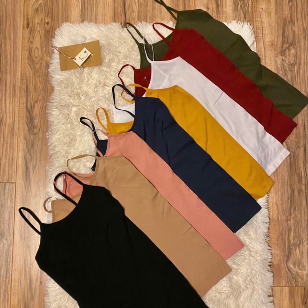 spaghetti strap stretch top
